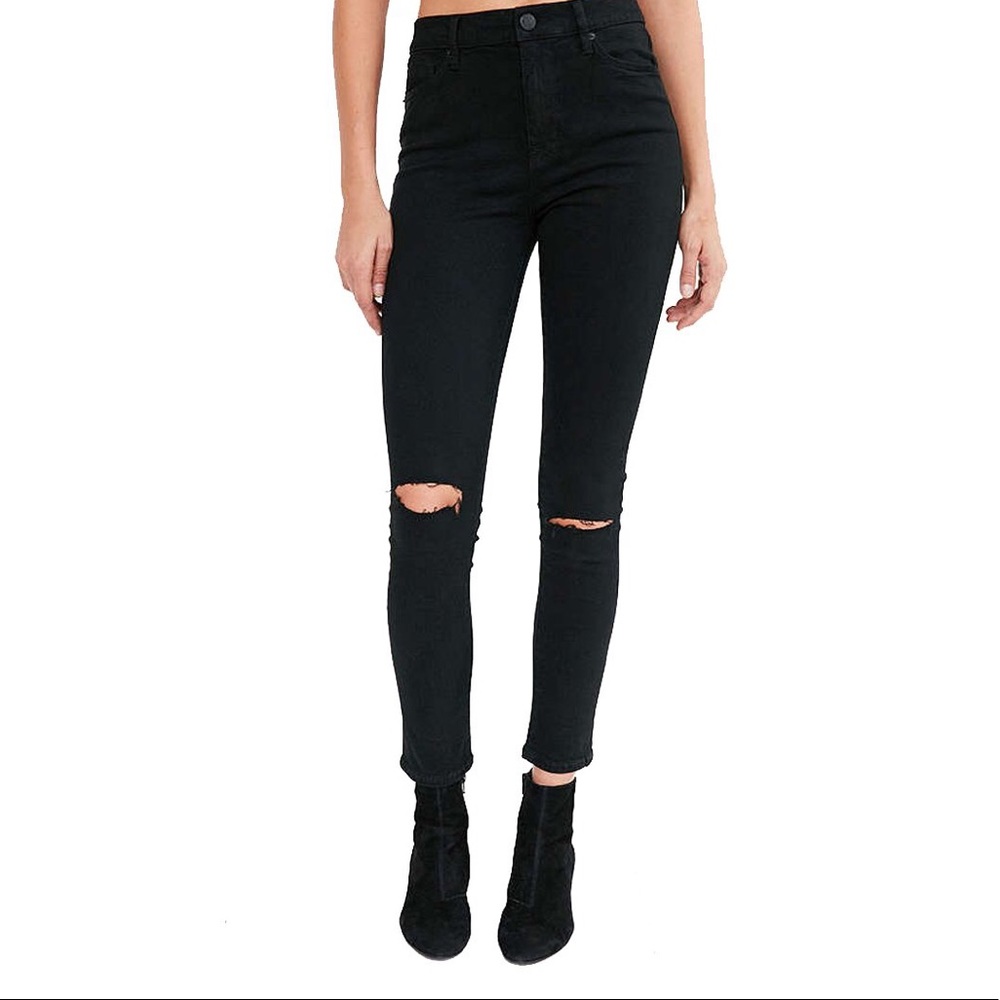Parasuco black high waisted skinny jean